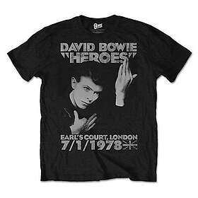 Bowie: Unisex T-Shirt/Heroes Earls Court