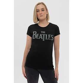 Beatles: Ladies T-Shirt/Drop T Logo (Diamante) (Large)