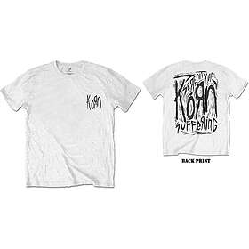 Korn: Unisex T-Shirt/Scratched Type (Back Print)