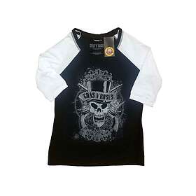 Guns N : Guns N' Ladies Raglan T-Shirt/Faded Skull