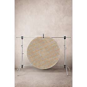 Jotex ODESSA bomullsmatta ø 120 cm Beige/gul/blå