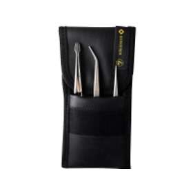 Bernstein Tools 5-110 Pincett set 3 delar Spade, spets, fin, spets, böjd, fin