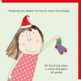 MADE Rosie A Thing A Nice New Pair Of Socks Christmas Card Humour Greeting Cards