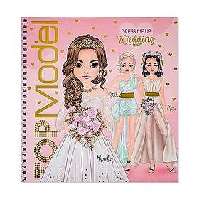 Depesche 12411 TOPModel Dress Me Up Wedding Book with 24 Pages to Create Beautiful Outfits, Includes 11 Sheet with Many Decorative Stickers,