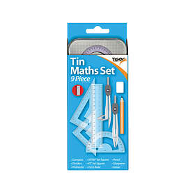 Set 9 Piece Maths Tin (Pack of 12) 301467