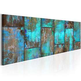 Metal Canvastavla Mosaic: Blue (135 x 45 cm)