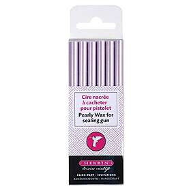 George's Lalo kritor för pösig vaxpistol, 6 pinnar – mandelgrön Lila