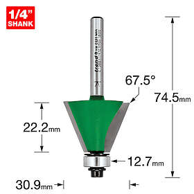 Trend C138BX1/4TC Self guided chamfer 67,5 deg. x 22,2mm cut