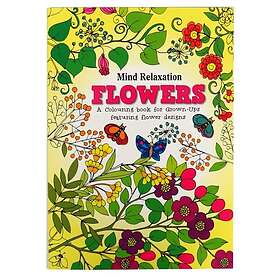 Mind Relaxation Adult Colouring Book, Flowers