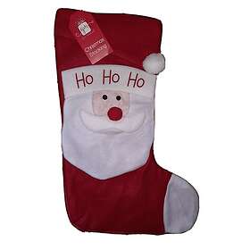 Felt XMAS HO HO HO FATHER CHRISTMAS STOCKING Applique NEW