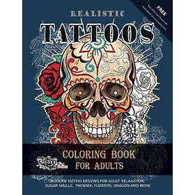 Realistic Tattoos Coloring Book for Adults