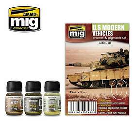 Modern Ammo Mig 35ml x 3 7410 US Vehicles Weathering Set