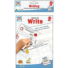 Create Kids Learn To Write Spelling Writing & Reading 20 Wipe-Clean Worksheets w