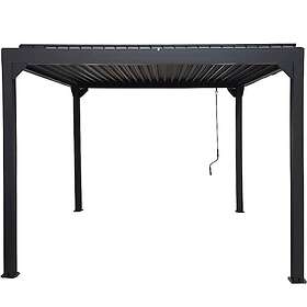 Metalcraft Pergola Öppningsbara taklameller 3x3 m 3x3, premium (139-1-1006)