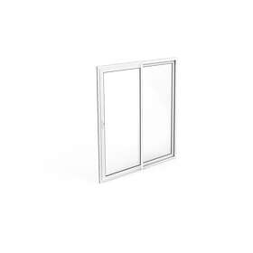 Halle Skjutbart Dörrparti 2-Delat Thermo Vit Skjutdörrsparti 2-del 2700x2100 Spegelv. WZSLVSD22721S
