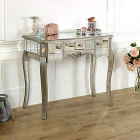 Melody MAISON Maison Mirrored Dressing Table Tiffany Range Silver