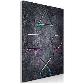 Vertical Canvastavla Game Addiction (1 Part) (60 x 90 cm)