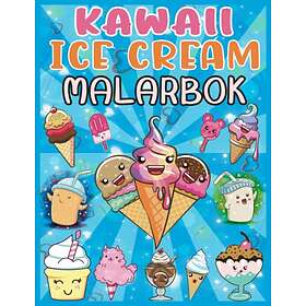 Mandala Kawaii Glass Målarbok för barn: Söt ice cream mönster Malarbok för småbarn, dagis och förskola