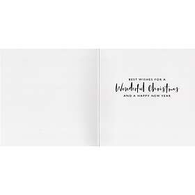 Seasons Season's Greetings Tartan Stags Foiled Christmas Card Xmas Greeting Card