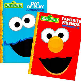 Sesame Street Colouring Book Set (2 Books Elmo and Cookie Monster)
