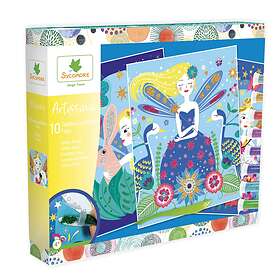Sycomore -CREA012 Artissimo-10 Tableaux Paillettes-Fées-Loisirs Créatifs Enfant-