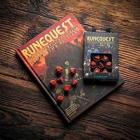 Turquoise Runequest And Gold Wurfelset RPG Playing Games Q-Workshop RPG New