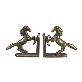 Melody Jane Dolls Ho Dollhouse Horse Bookends Antique Brass Miniature Study Accessory