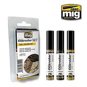 Colors AMMO MIG-7511 Soil Oilbrushers Set, Multicolour