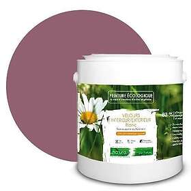 Box DECO COULEURS Peinture naturelle écologique intérieur extérieur aspect velours Natura 2,5L / 33m² [Classe énergétique A+], Violet Prune