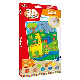 Safari Galt, 3D Paint-It , Kids Crafts, Ages 6 Years Plus