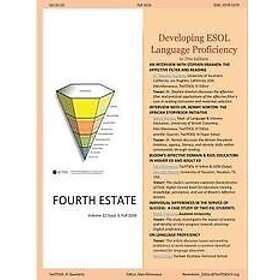 Fourth Estate, Fall 2016 Vol 32 (3): : Developing ESOL Language Proficiency Engelska Trade Paper