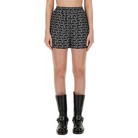 Burberry Check Print Silk Shorts (Dame)