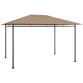 Be Basic Paviljong 4x3x2.7 m gråbrun 180g/m² Taupe