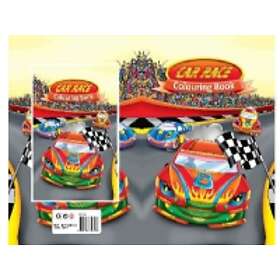Coloring Book Malebog A4 Car Race16 sider RACE16