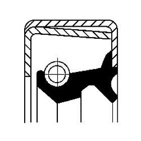 Corteco Oljetätningsring, hjulnav 12013987B