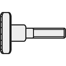 Toolcraft M4* 8 D464-5.8:A2K 192173 Räfflade skruvar M4 mm DIN 464 Stål galvanis