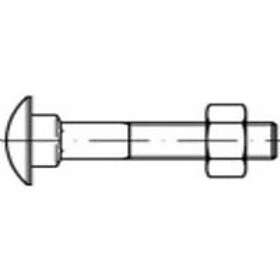 Toolcraft 111166 Flat rund skruv M8 30 mm Yttersexkant DIN 603 Stål 200 st