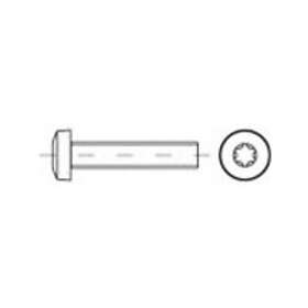 Toolcraft TO-5379600 Skruv linsformat huvud M1.6 5 mm Stjärnformad ISO 14583 Rostfritt stål A2 1000 st