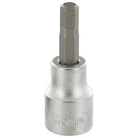 VAR Hex Bit Socket 3/8´´ Drive For Torque Wrenches Silver 6 mm