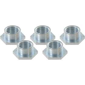 VAR Bag Of 5 Hex Nuts Silver 4,95 mm