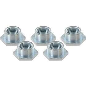 VAR Bag Of 5 Hex Nuts Silver 5.85 mm