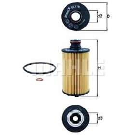 KNECHT Oljefilter OX 1141 D