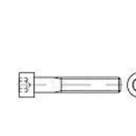 Toolcraft 113138 Cylinderskruvar M12 18 mm Insexkant DIN 912 Stål 100 st