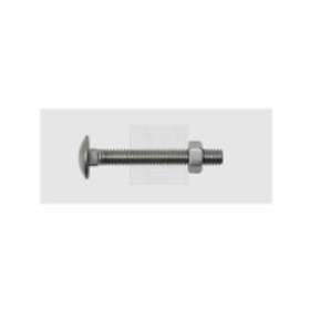 SWG 22685067 Flat rund skruv 8 mm 50 Yttersexkant DIN 603 Rostfritt stål A2 25 st