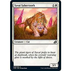 löskort: Ikoria: Lair of Behemoths: Savai Sabertooth (Foil)