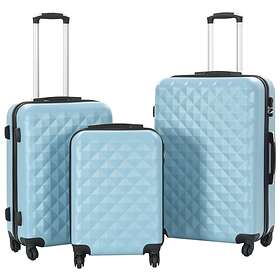 vidaXL Hard Suitcase ABS 3-set