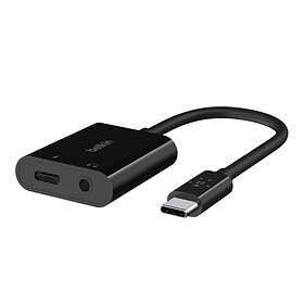 Belkin RockStar Audio+Charge USB-C - 3.5mm+USB-C M-F Adapter NPA004