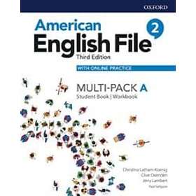 American English File: Level 2: Student Book/Workbook Multi-Pack A with Online Practice Engelska Mixed media product