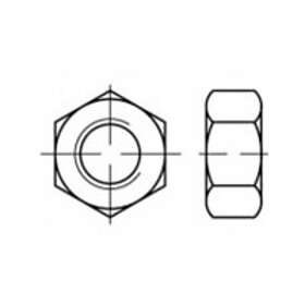 Toolcraft TO-5371620 Sexkantsmutter M18 ISO 4032 Stainless Steel stål A4 25 st