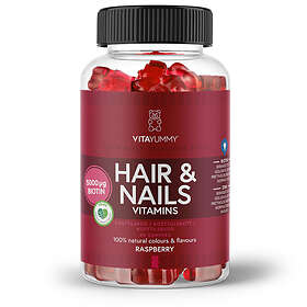 VitaYummy Hair & Nails Raspberry Gummies 60st